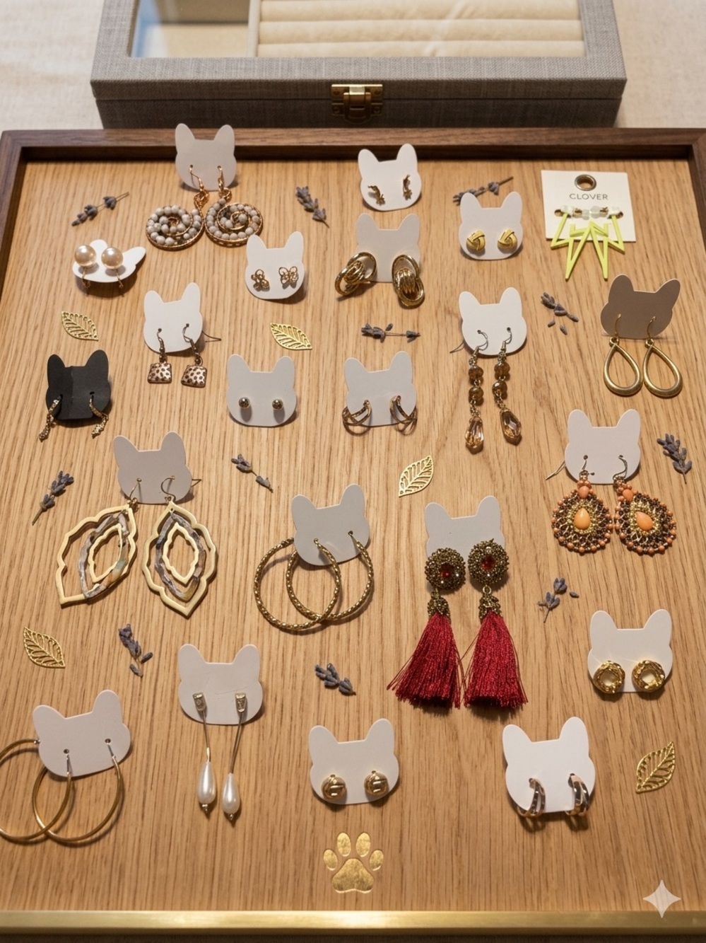 22pc Gold Earrings Bundle Set